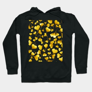 Yellow Ginkgo Leaves Pattern Hoodie